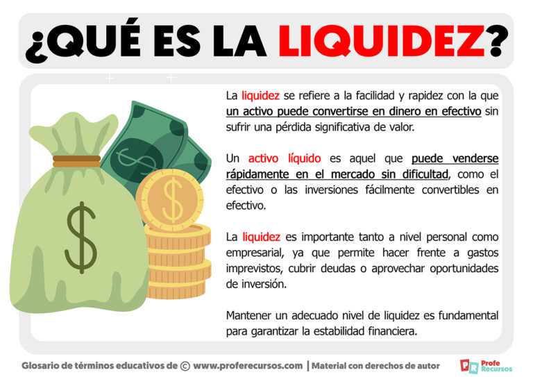 Qué Es La Liquidez Definición De Liquidez 8247