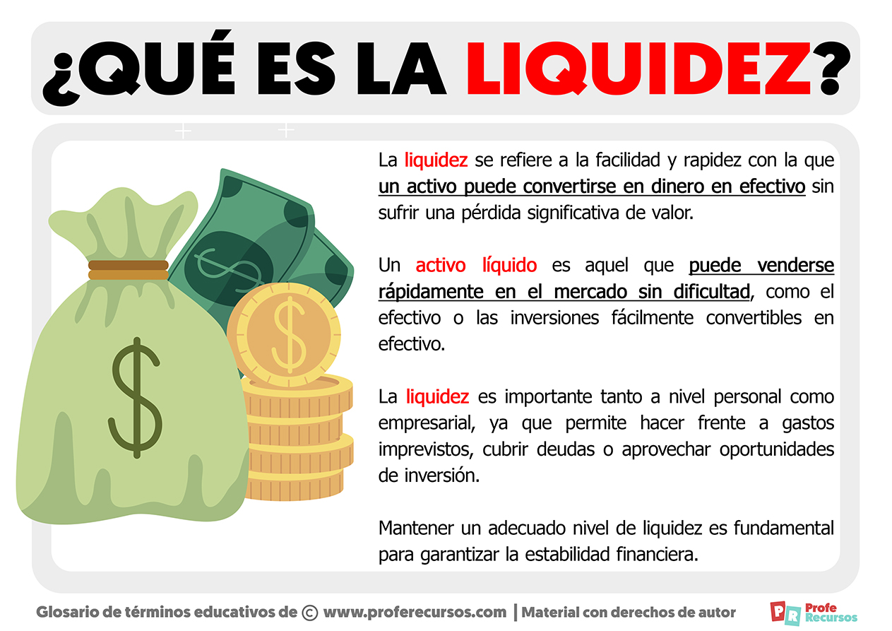 Qué es la Liquidez Definición de Liquidez