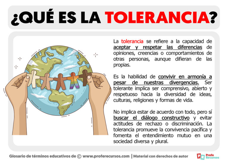 Qué es la Tolerancia Definición de Tolerancia