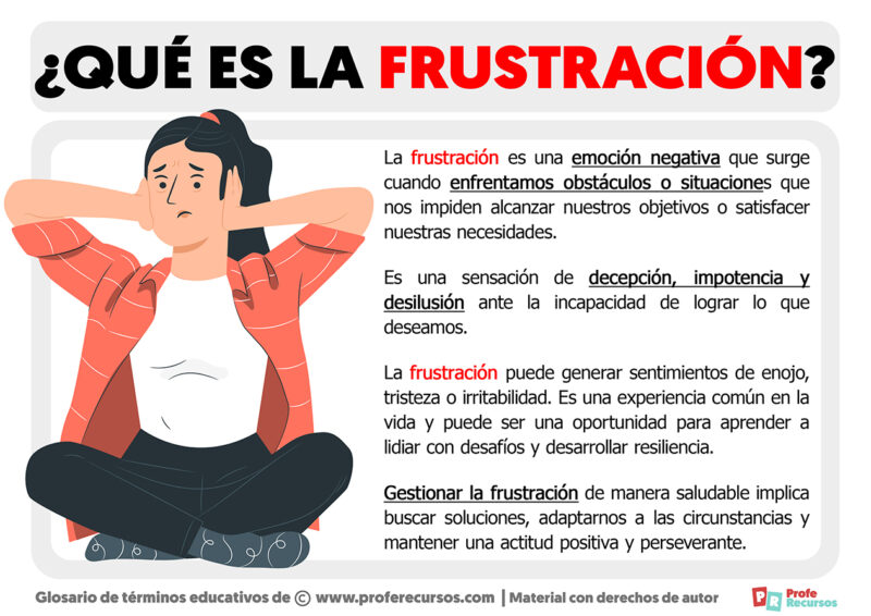 Qué Es La Frustración Definición De Frustración