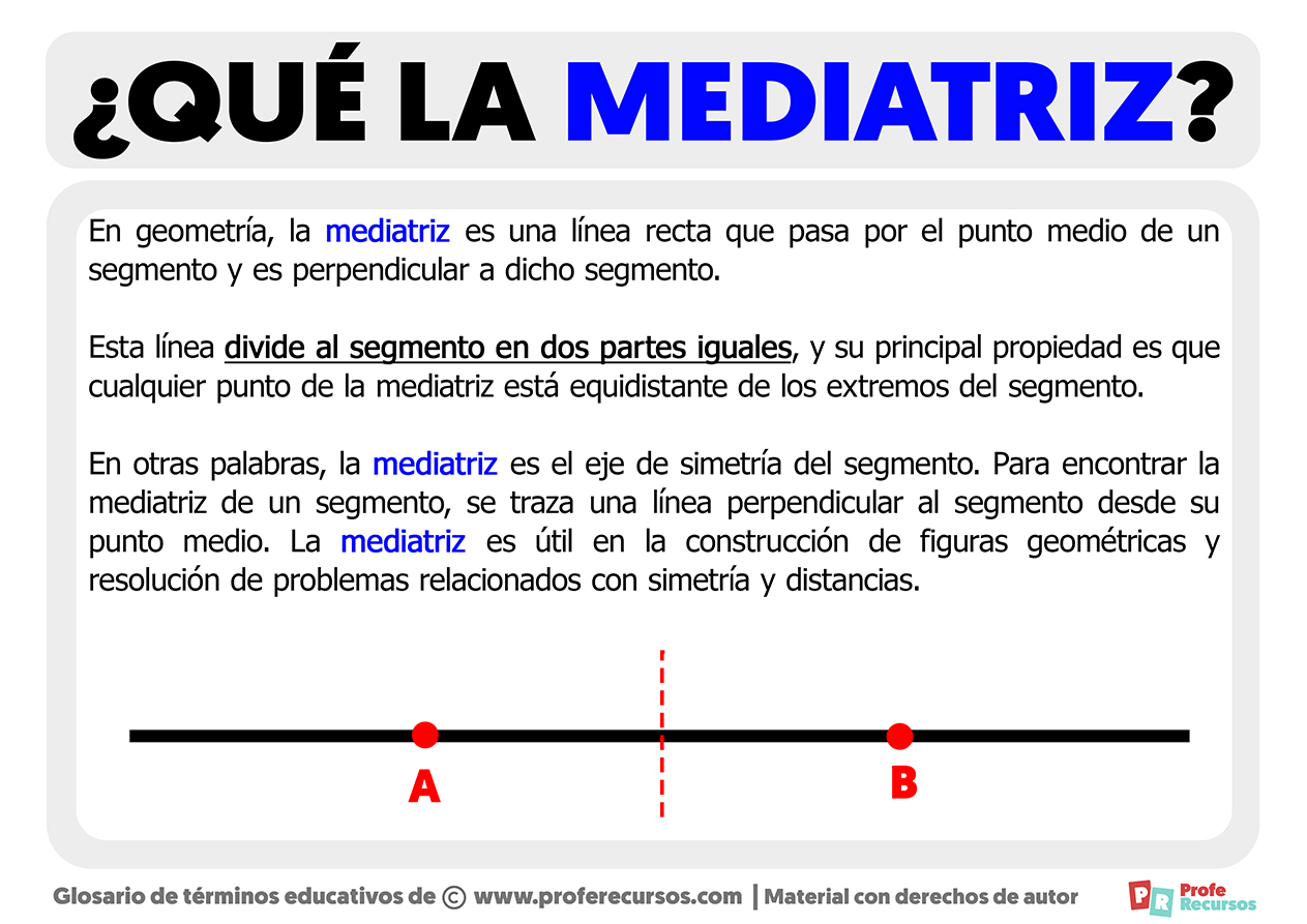 Que es la mediatriz