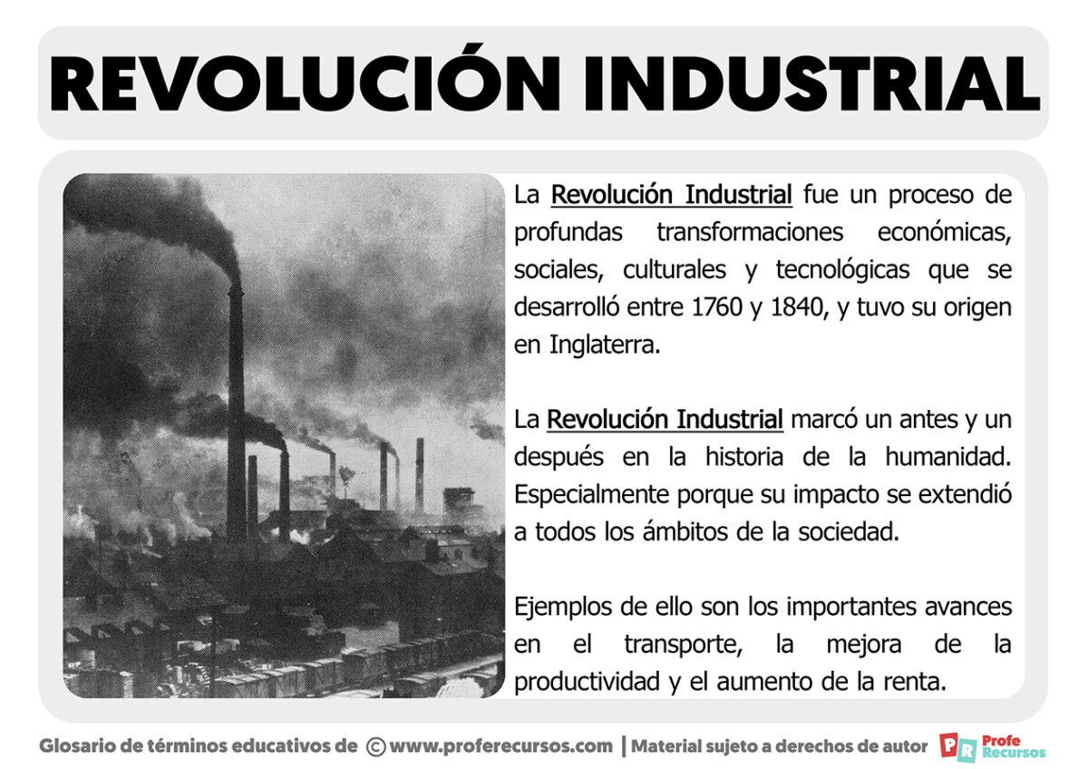 Qué es la Revolución Industrial