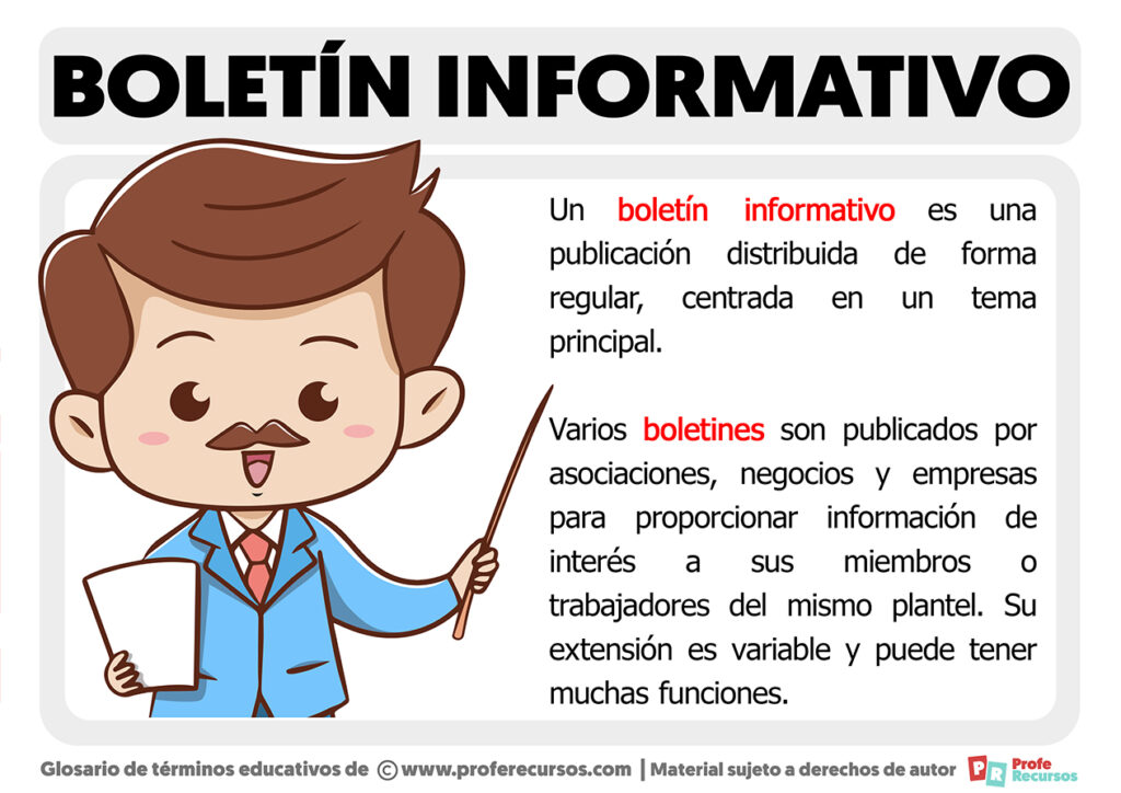 Qu Es Un Bolet N Informativo