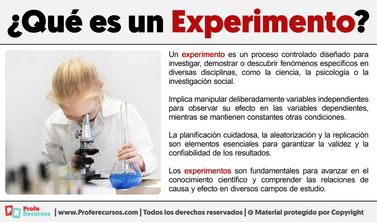 Que Es Un Experimento Definicion Para Niños De Preescolar