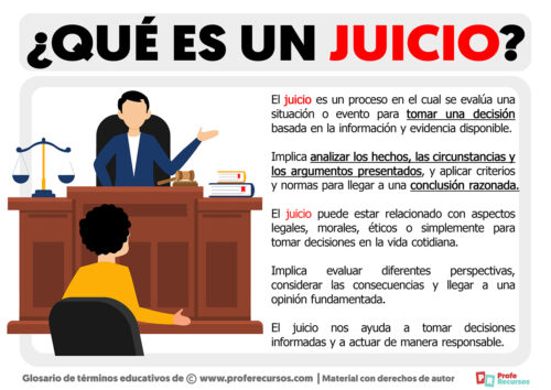 Qu Es Un Juicio Definici N De Juicio