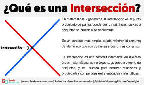 Qué es una Intersección