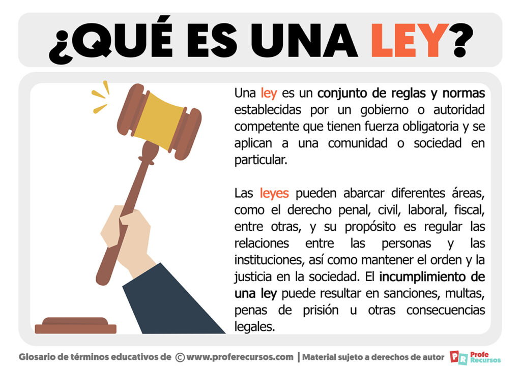 ¿qué Es Una Ley Definición Y Explicaciónemk 9350