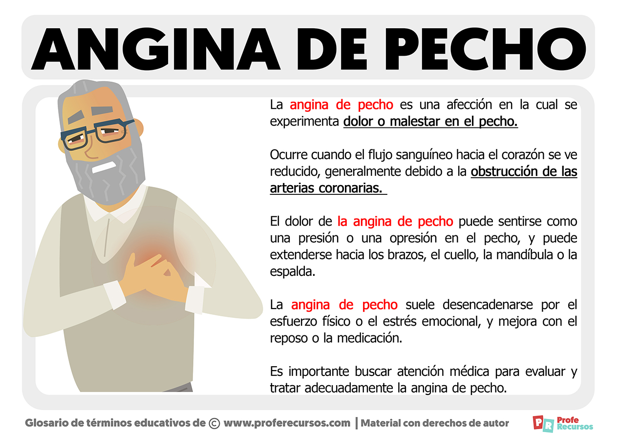 Que es una angina de pecho