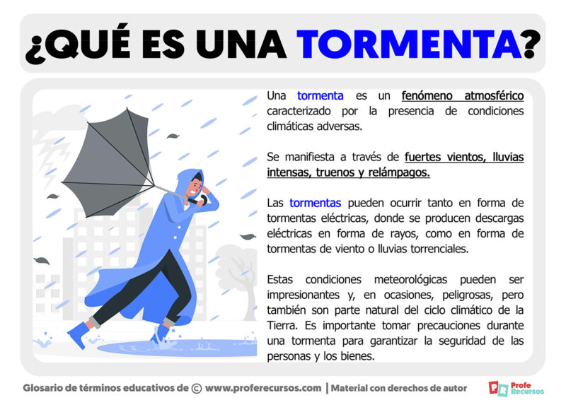 Qu Es Una Tormenta Definici N De Tormenta