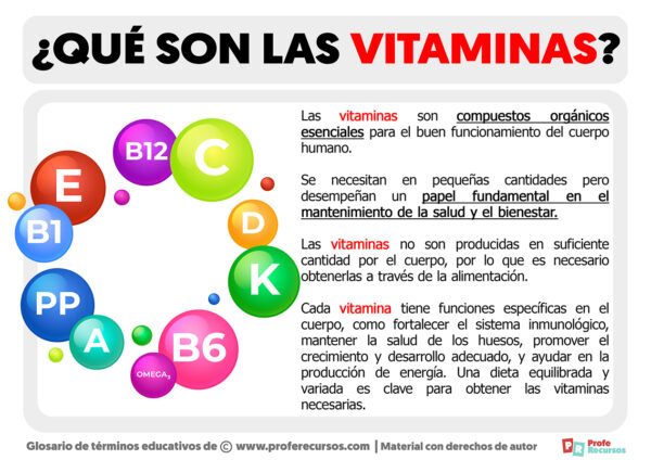 Qué Son Las Vitaminas | Definición