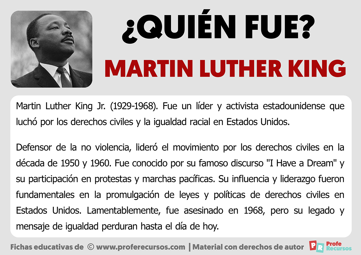 Quien fue martin luther king