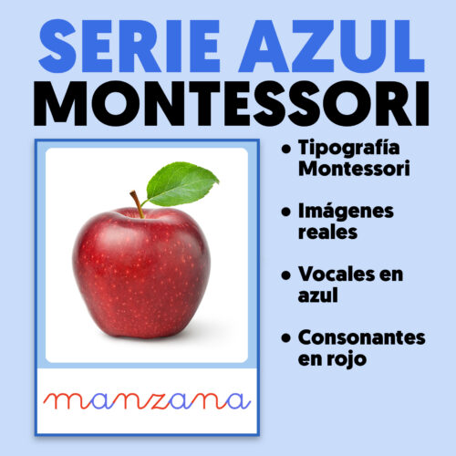 Seria azul lenguaje montessori